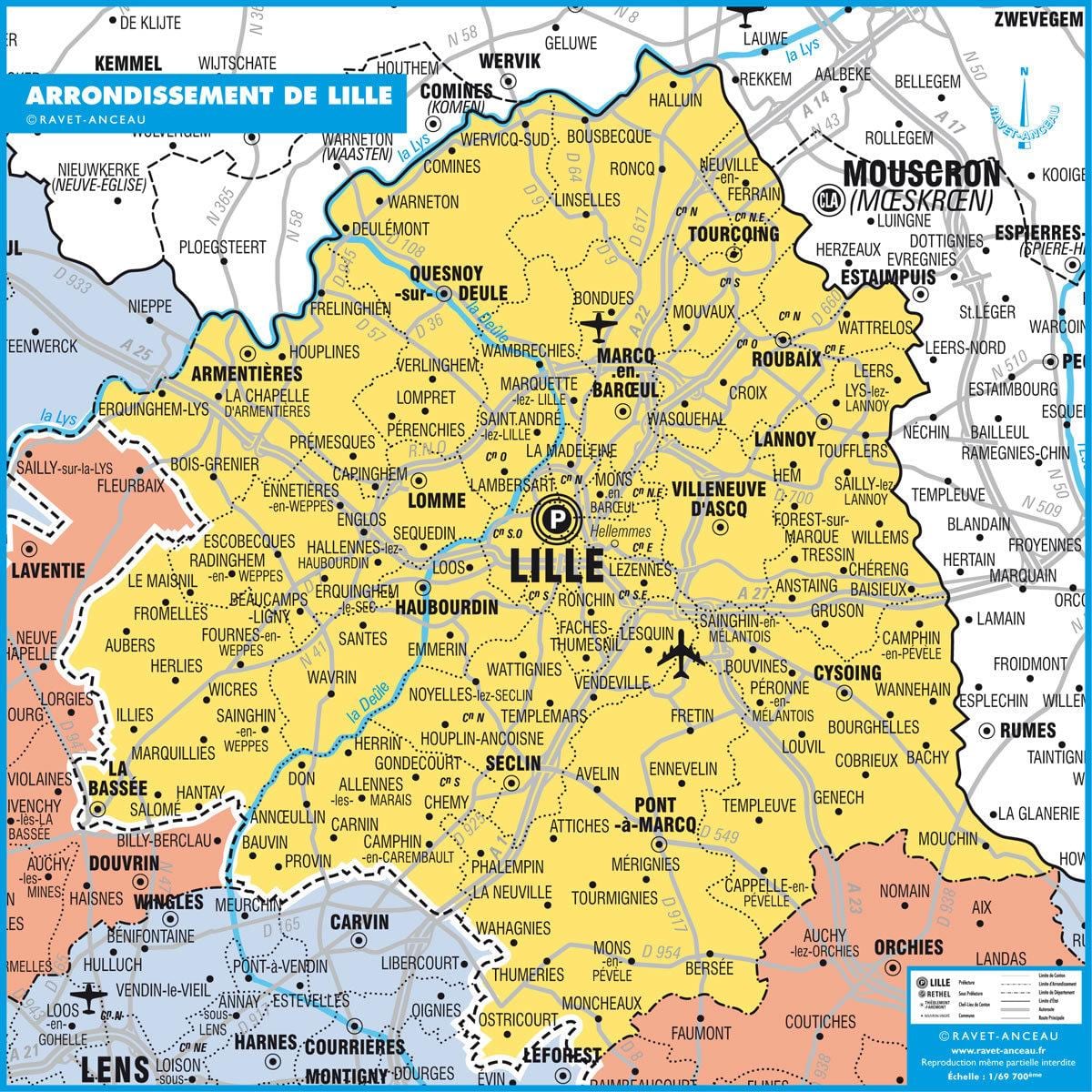 карта дзяржавы Ліль