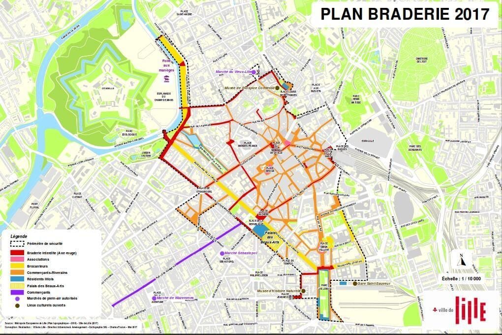 карта braderie Ліль