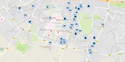 Карта крамы Ліль