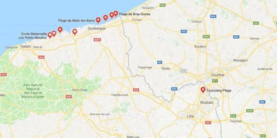 Карта пляжу Ліль